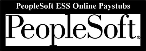 PeopleSoft ESS online paystubs